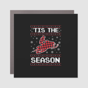 Tis Season Soccer Pumpkin Autumn Fall Thanksgiving Car Magnet