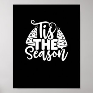 Tis Season To Careful - Retro Vintage Style Poster