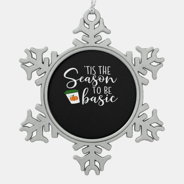 Tis Season To Engaged Engagement Announcement Snowflake Pewter Christmas Ornament (Front)