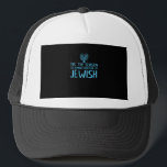 Tis Season To Everyone Im Jewish Funny Hanukkah Trucker Hat<br><div class="desc">Tis Season To Everyone Im Jewish Funny Hanukkah: A funny Hanukkah design declaring festive pride. Perfect for holiday humor and gatherings. Witty,  bold,  and joyful.</div>