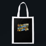 Tis Season To Everyone That Im Jewish Hanukkah Grocery Bag<br><div class="desc">Tis Season To Everyone That Im Jewish Hanukkah: A cheerful Hanukkah design celebrating Jewish holiday spirit. Perfect for lighthearted festive wear. Fun, bright, and proud.</div>