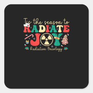 Tis Season To Joy Radiation Oncology Christmas Square Sticker
