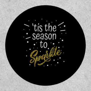Tis Season To Sparkle Christmas Funny Patch