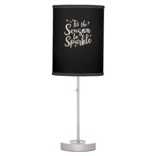 Tis Season To Sparkle Funny Christmas Saying Table Lamp