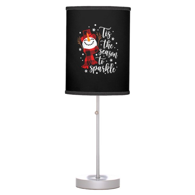 Tis Season To Sparkle Matching Family Table Lamp (Front)