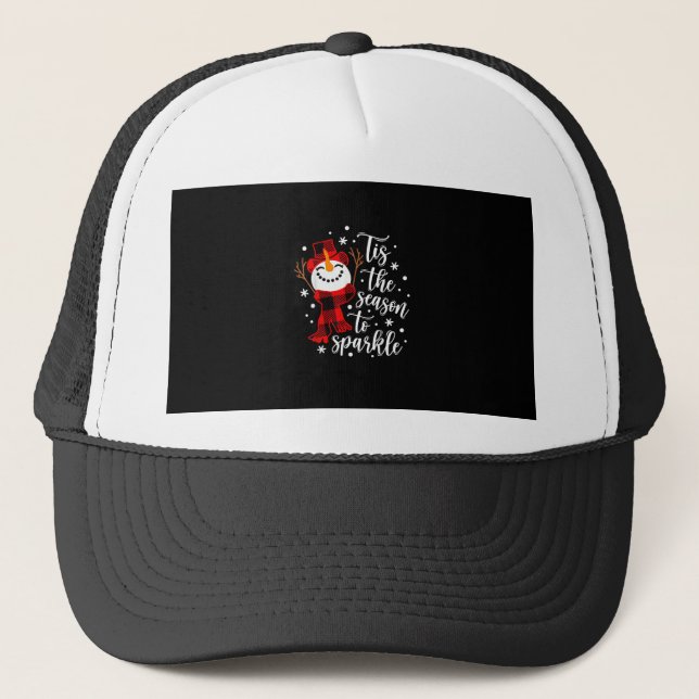 Tis Season To Sparkle Matching Family Trucker Hat (Front)