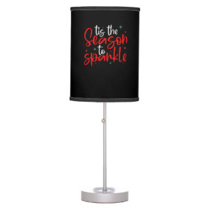 Tis Season To Sparkle Novelty Funny Christmas Table Lamp