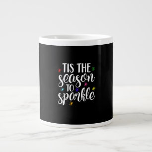 Tis Season To Sparkle Retro Classic Giant Coffee Mug