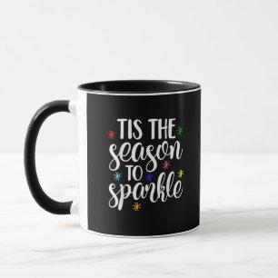 Tis Season To Sparkle Retro Classic Mug