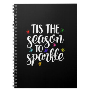 Tis Season To Sparkle Retro Classic Notebook