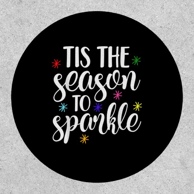 Tis Season To Sparkle Retro Classic Patch (Front)