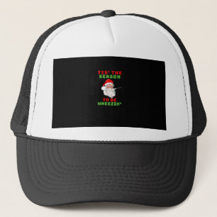 Tis Season To Wheezin Respiratory Christmas Design Trucker Hat