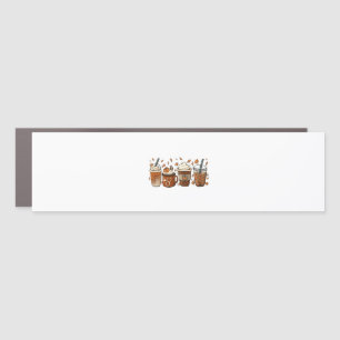 Tis the Latte Season Pumpkin Spice Coffee Autumn Car Magnet