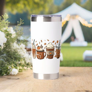 Tis the Latte Season Pumpkin Spice Coffee Autumn  Insulated Tumbler