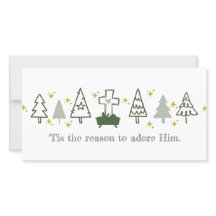 TIS THE REASON Christian Nativity Christmas Card