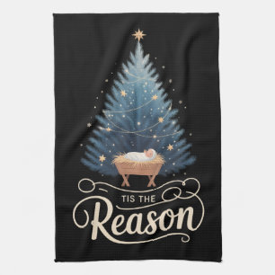 Tis The Reason Christian Religious Christmas Bible Kitchen Towel