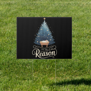Tis The Reason Christian Religious Christmas Bible Sign