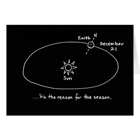 'tis the reason note cards - black