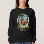 Tis The Sea-Sun Funny Santa Beach Summer Christmas Sweatshirt<br><div class="desc">Tis The Sea-Sun Funny Santa Beach Summer Christmas In July</div>