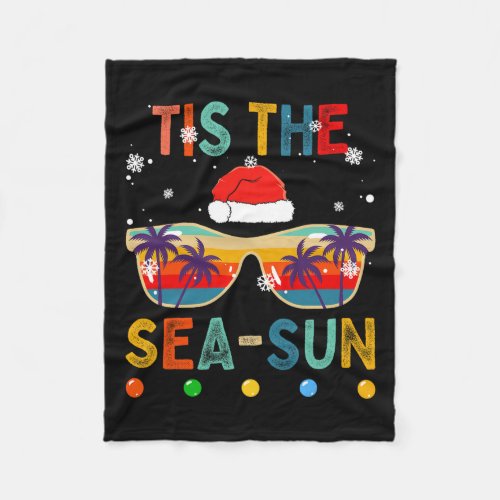 Tis The Sea_sun Summer Christmas In July Men Women Fleece Blanket