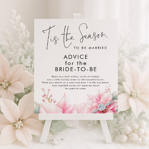 Tis the season Advice for Bride Bridal Shower  Poster