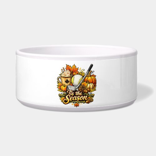 Tis The Season Autumn Golf Pumpkin Spice Coffee Bowl
