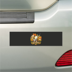 Tis The Season Autumn Golf Pumpkin Spice Coffee Car Magnet