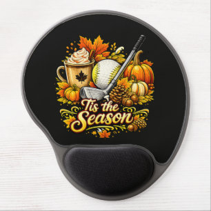 Tis The Season Autumn Golf Pumpkin Spice Coffee Gel Mouse Pad
