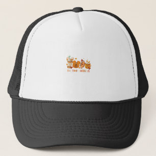 Tis The Season Autumn Halloween Pumpkin Fall Drink Trucker Hat