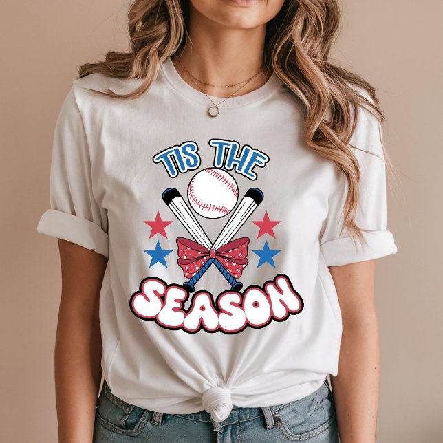 Tis The Season - Baseball Mom Theme T-Shirt (Creator Uploaded)
