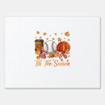 Tis The Season Baseball Pumpkin Autumn Fall Thanks Sign