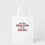 Tis The Season Basic Design Grocery Bag