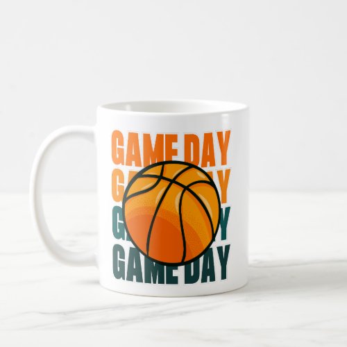 Tis The Season Basketball Vintage Game Day  Coffee Mug