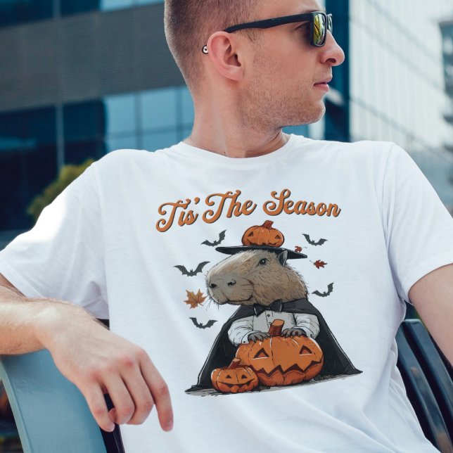 'Tis the Season Capybara Halloween Funny T-Shirt (Creator Uploaded)