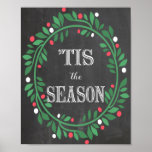 'Tis the Season Chalkboard Print<br><div class="desc">'Tis the season to be jolly!  Fa la la la la,  la la la la!  Spruce up your holiday decor with this unique chalkboard design.  Be sure to check my shop for similar coordinating designs and products.</div>