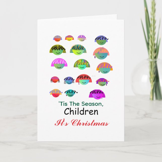 'Tis The Season, Children It's Christmas Card (Front)