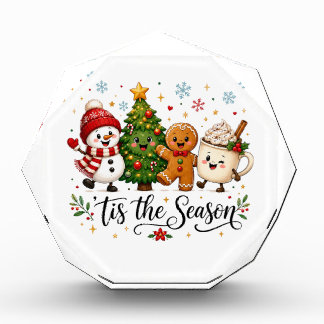 Tis the Season Christmas Acrylic Award