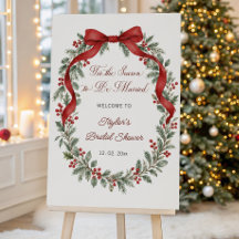 Tis the Season Christmas Bridal Shower Welcome 