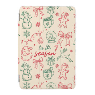 Tis the Season - Christmas Doodle iPad Mini Cover