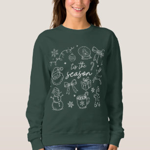 Tis the Season - Christmas Doodle Sweatshirt