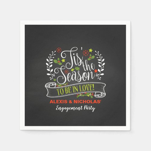 Tis the Season ChristmasHoliday Napkins