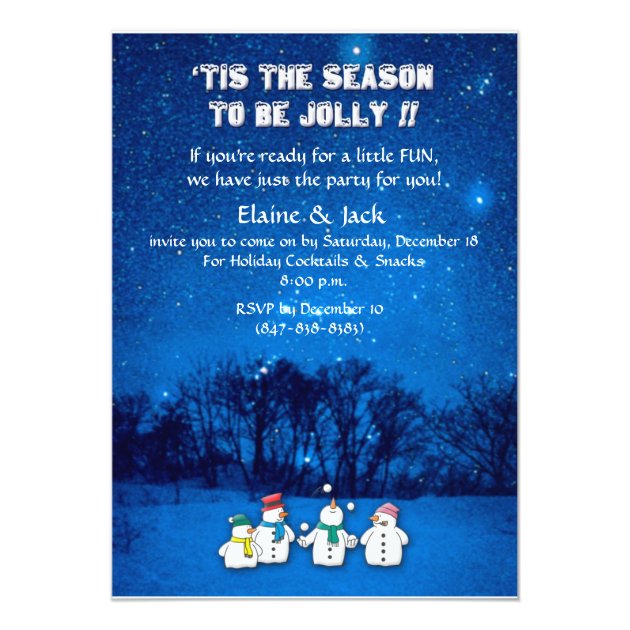 'Tis The Season - Christmas Holiday Party Invite