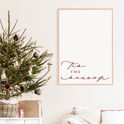 Tis the Season Christmas Holiday Poster