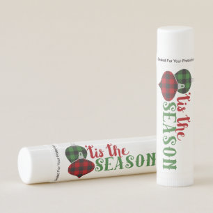 Tis The Season Christmas Party Favor Lip Balm