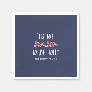 'Tis the season Christmas party Napkins