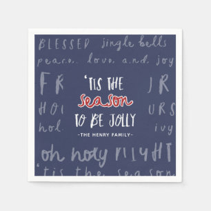 'Tis the season Christmas party Napkins