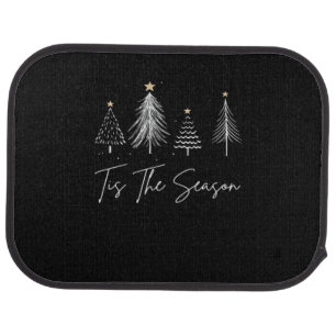 Tis The Season Christmas Retro Classic Car Floor Mat
