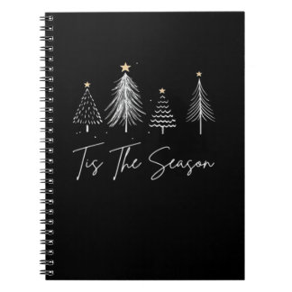 Tis The Season Christmas Retro Classic Notebook
