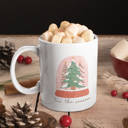 Tis The Season Christmas Snow Globe Holiday Coffee Mug