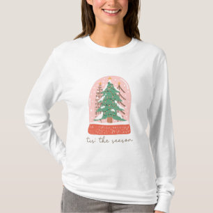 Tis The Season Christmas Snow Globe Holiday T-Shirt